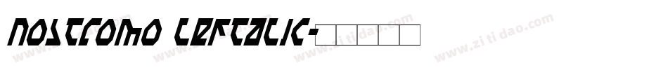 Nostromo Leftalic字体转换